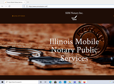 SSM Notary design squarespace web design website website design