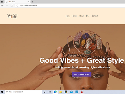 Allah Mode design shopify web design website website design