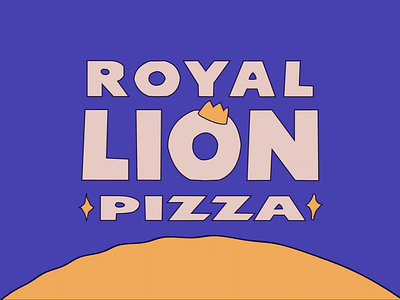 Royal Lion Pizza Animated Logo animation lion logo motion design motion graphics