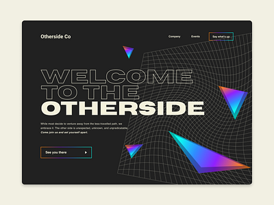 Otherside - Retro Event Host Landing Page