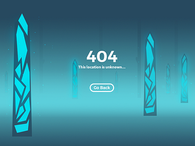 Daily UI #8 - 404 Page 404 404 page 404 screen blue daily ui forest illustration ui ux