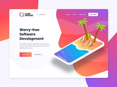 CodeRefresh Landing Page