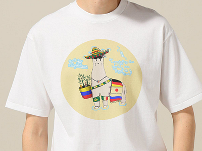 Linguallama T-Shirt Design branding graphic design illustration shirt