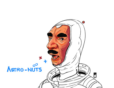 Astro-Nuts character design concept art digital art illustration