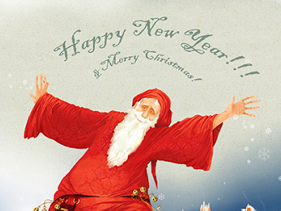 Happy New Year! art character christmas illustration new year santa
