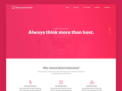 Rama Interactive Website Design - WIP agency app branding logo ui ux web website