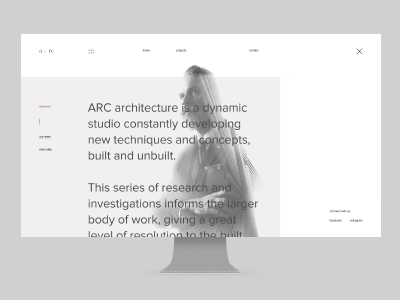 Arc Main Animation animation behance concept design desktop gif layout ui ux web website