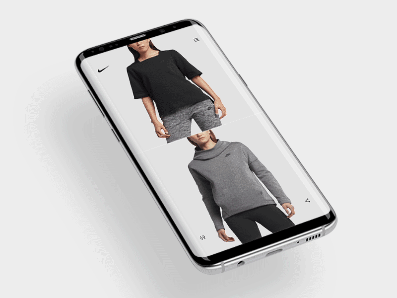 NIKE product page mobile