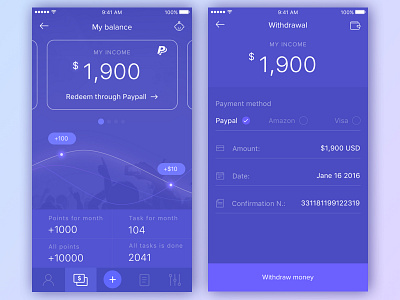 Banking analytics app balance banking cards ios money payment paypal service statistics