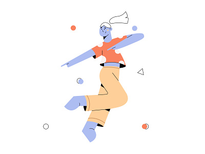 dance abstratc adobeillustrator animation design flatdesign flatillustration funillustration illustration logo ui