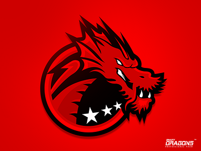 Dragons csgo dota2 dragons dribbble esport free logo monster sport