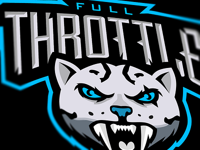 Full Throttle a animal csgo dota2 esport free leopard logo market psd sport team