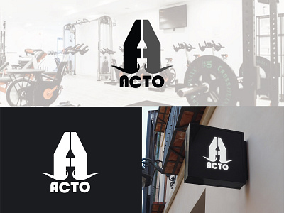 Acto Logo branding design graphic design gym logo