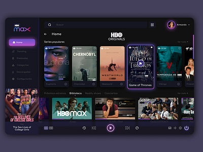 HBO MAX WEBSITE REDESIGN