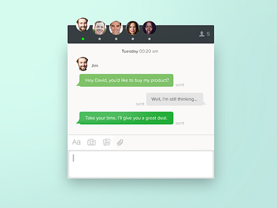 Direct Messaging direct message ui ux