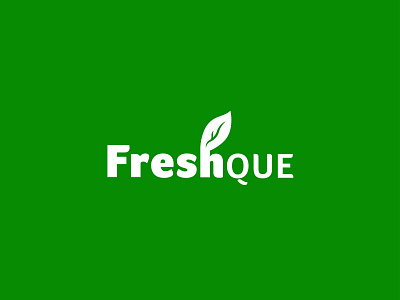 FreshQue logo design branding design flat logo design graphic design logo logo design minimalistic logo design