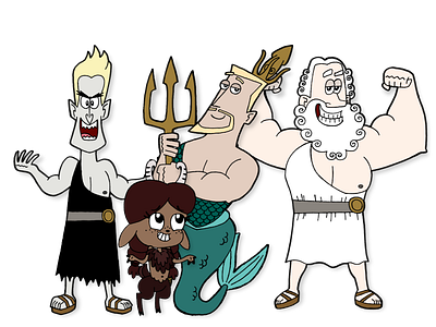 Greek Gods and Monsters original character design
