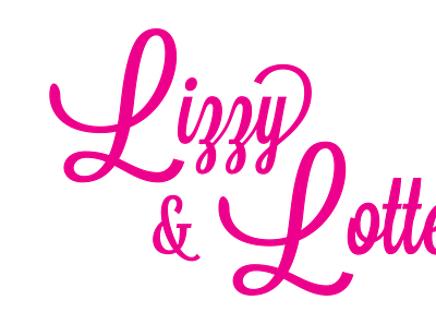Lizzy & Lotte Logo apparel branding design illustrator ken ueda logo vector