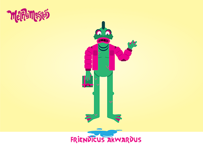 Friendicus Akwardus awkward friend holiday merrymonsters monsters swamp water