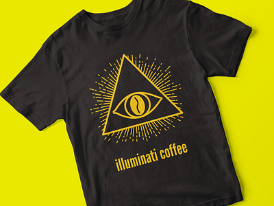 illuminati cofee tshirt