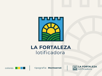 La Fortaleza real state brand branding design graphic graphic design honduras identity inkscape line logo logotype real state vector