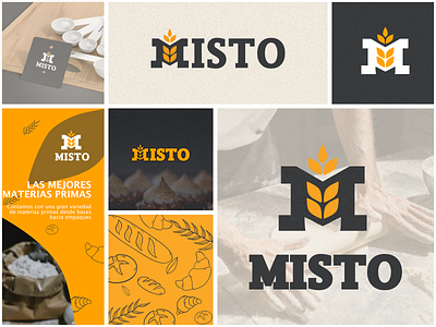 brand identity for Misto affinity bakery black brand branding design graphic design honduras ingredients inspiration logo logotype misto orange vector white