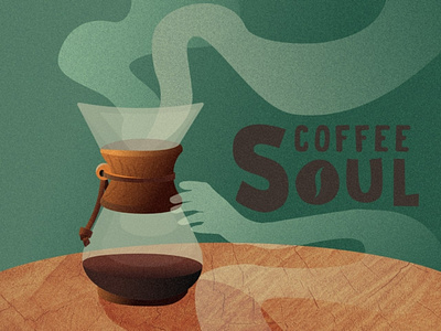 Coffee soul affinity banner branding coffee design graphic design green honduras illustration inkscape love soul vector wall