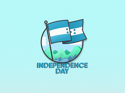Flag day Honduras affinity day design flag graphic design honduras illustration independence vector