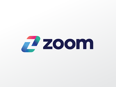 Z Logo for Video Teleconfrence Apps app branding geometric logo ui ux