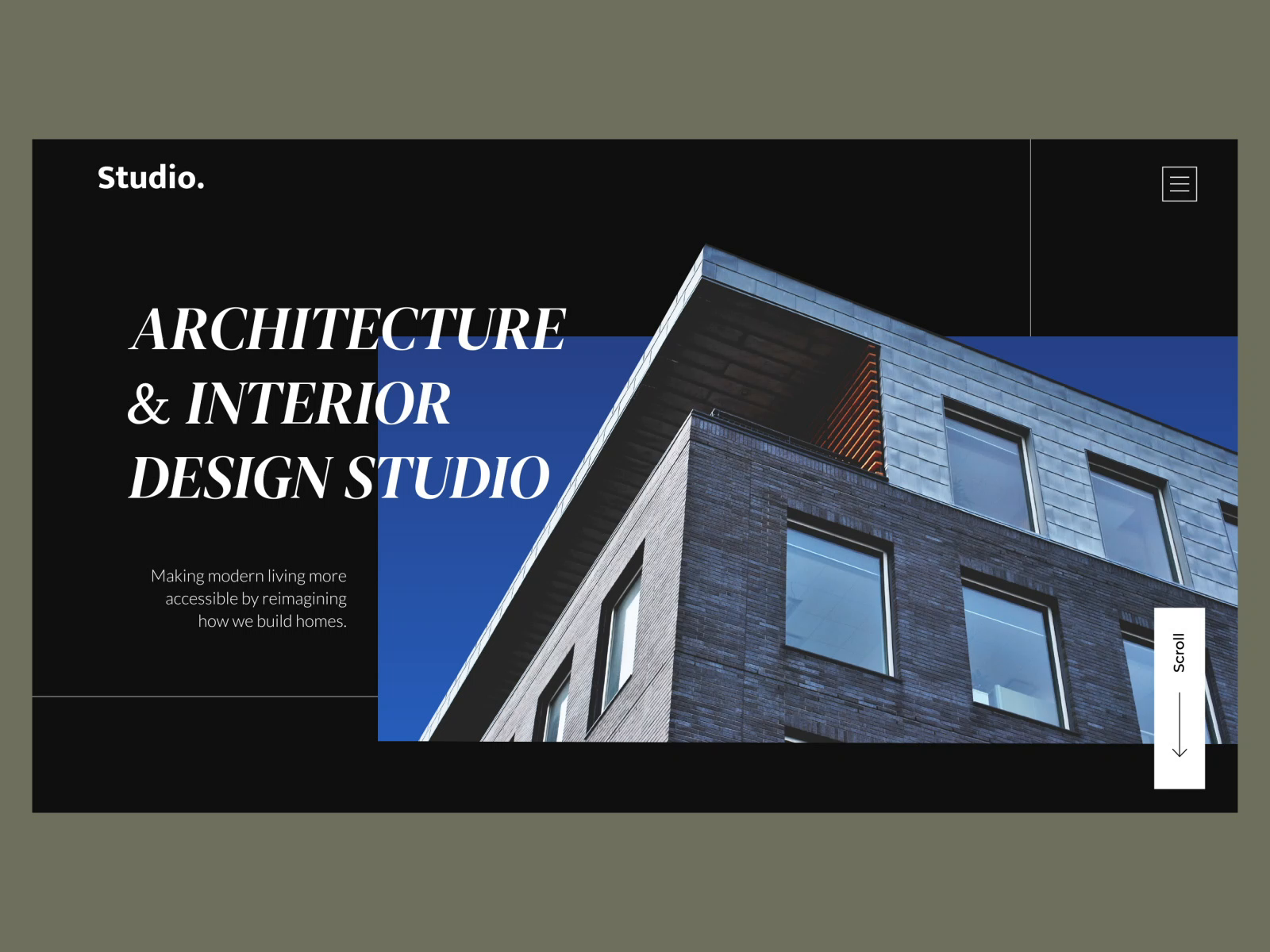 Architecture landing page animation by Wee Design Studio on Dribbble