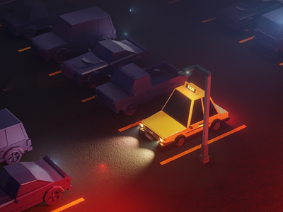 Taxi 2 3dmodelling blender3d gameart illustration rendering