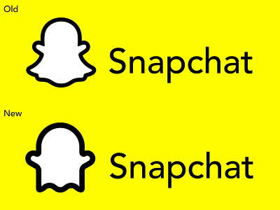 Snapchat Logo Redesign app art branding design flat graphic design icon illustration logo redesign snapchat vector