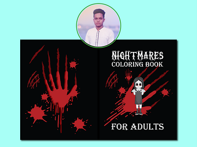 Nightmares Coloring Book activity book branding coloring book design graphic design illustration logo nightmares coloring book vector