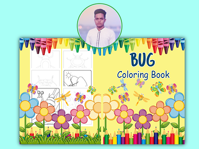 Bug Coloring Book activity book branding bug coloring book coloring book design graphic design illustration logo vector