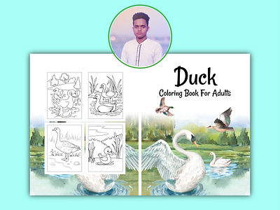 Duck Coloring Book activity book book design branding coloring book design duck coloring book graphic design illustration vector