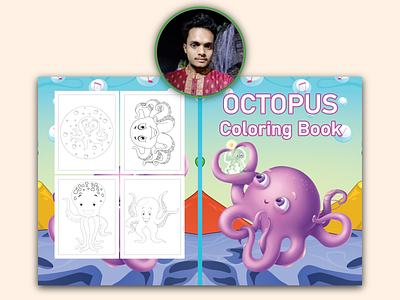Octopus Coloring Book activity book branding coloring book design graphic design illustration octopus coloring book ui vector