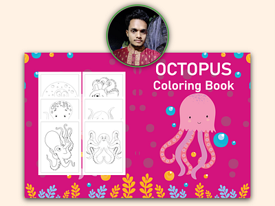 Octopus Coloring Book activity book branding coloring book design graphic design illustration logo octopus coloring book ui vector