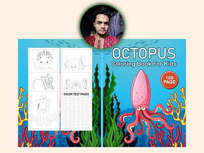 Octopus Coloring Book activity book branding coloring book design graphic design illustration octopus coloring book ui vector