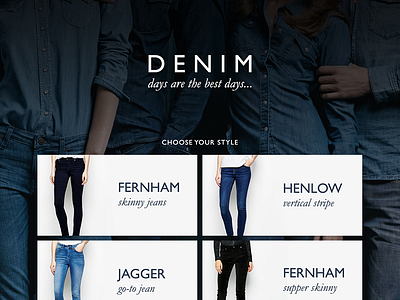 Denim App & Website design app clean clothes denim ios iphone 6 jeans shop ui website