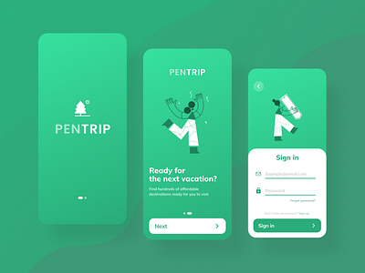 Pentrip android apps design graphic design travel ui ux