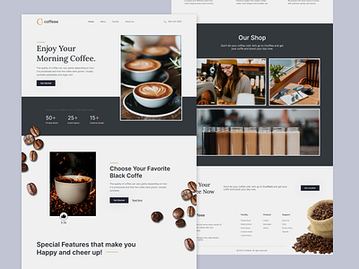 Coffee landing page