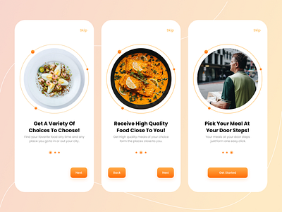 Food app delivery-Onboarding Ui