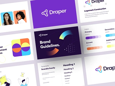 Draper Brand Guidelines animation app brandbook branding design guidelines icon illustration index logo merchandise pattern socia media styleguide typography ui ui8 ux vector visual design