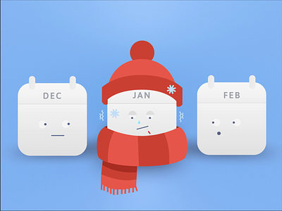Winter Animation 3d animation app branding calendar cuberto design graphic design icon illustration logo motion graphics snowman ui ui8 ux vector winter