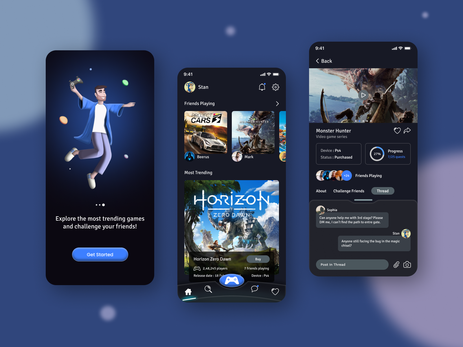 Gaming UI by Galaxy UX Studio on Dribbble