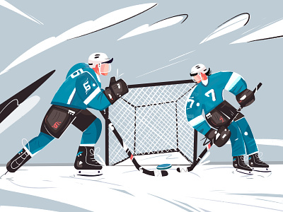 Hockey Jersey Flat Illustration Graphic by Unique_Design_Team