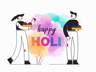 Browse thousands of Happy Holi Animated images for design inspiration |  Dribbble