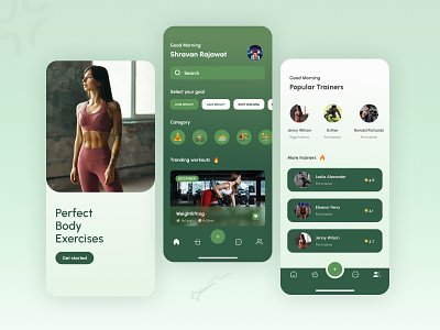 UI design of a fitness app. animation app apple health branding cuberto cult fit cure fit design exercise fitness galaxy gym halolab icon illustration logo money ui ux vector