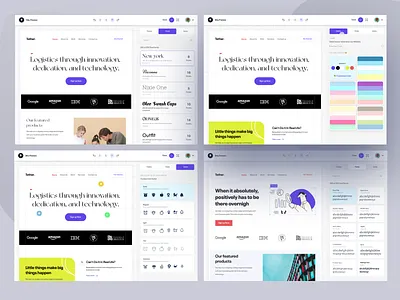 Website customization application - 2 branding builder colors cuberto design editor fonts halolab illustration landing page styleguide template theme forest ui ux webflow website website customization wix wordpress