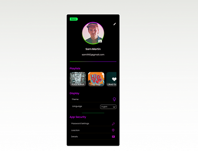 DailyUI 006 dailyui profile ui